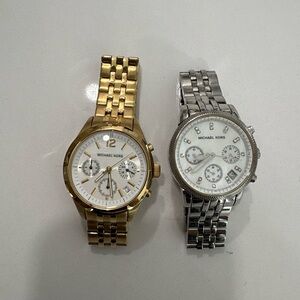 Michael Kors Gold and Silver Timepieces